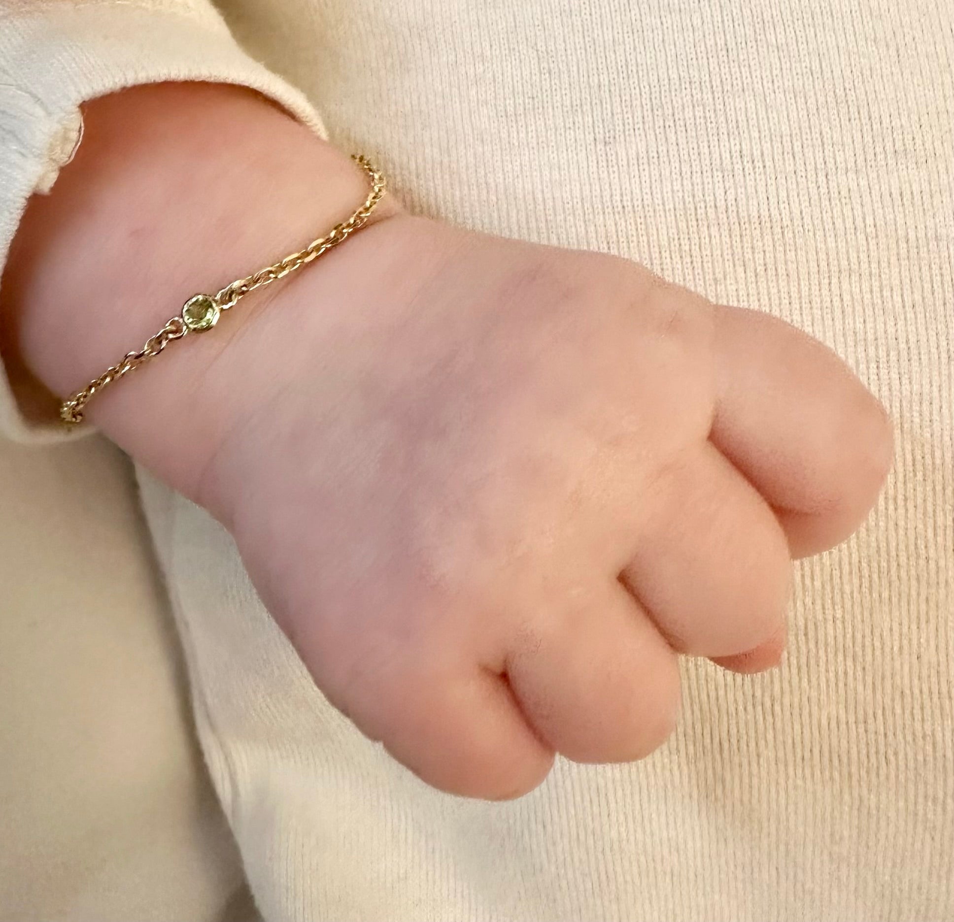 Birthstone Baby & Kids Bracelet Aquamarine