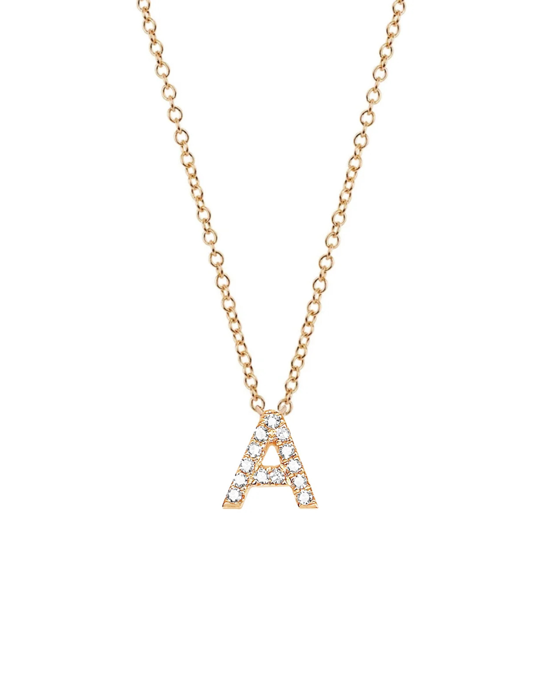Diamond Initial Necklace