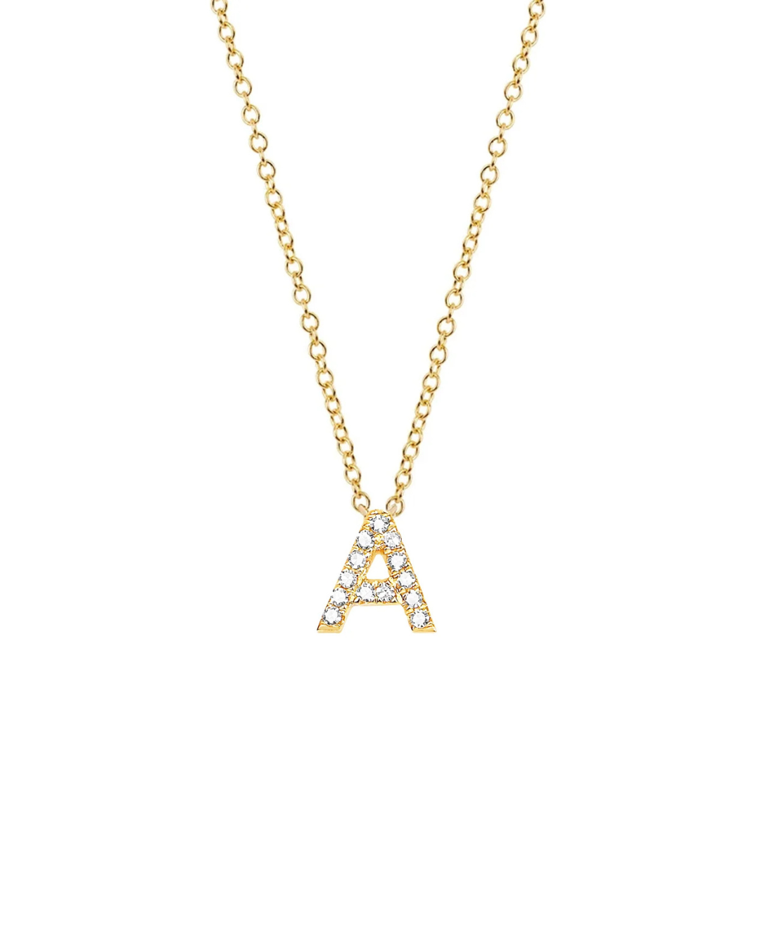 Diamond Initial Necklace