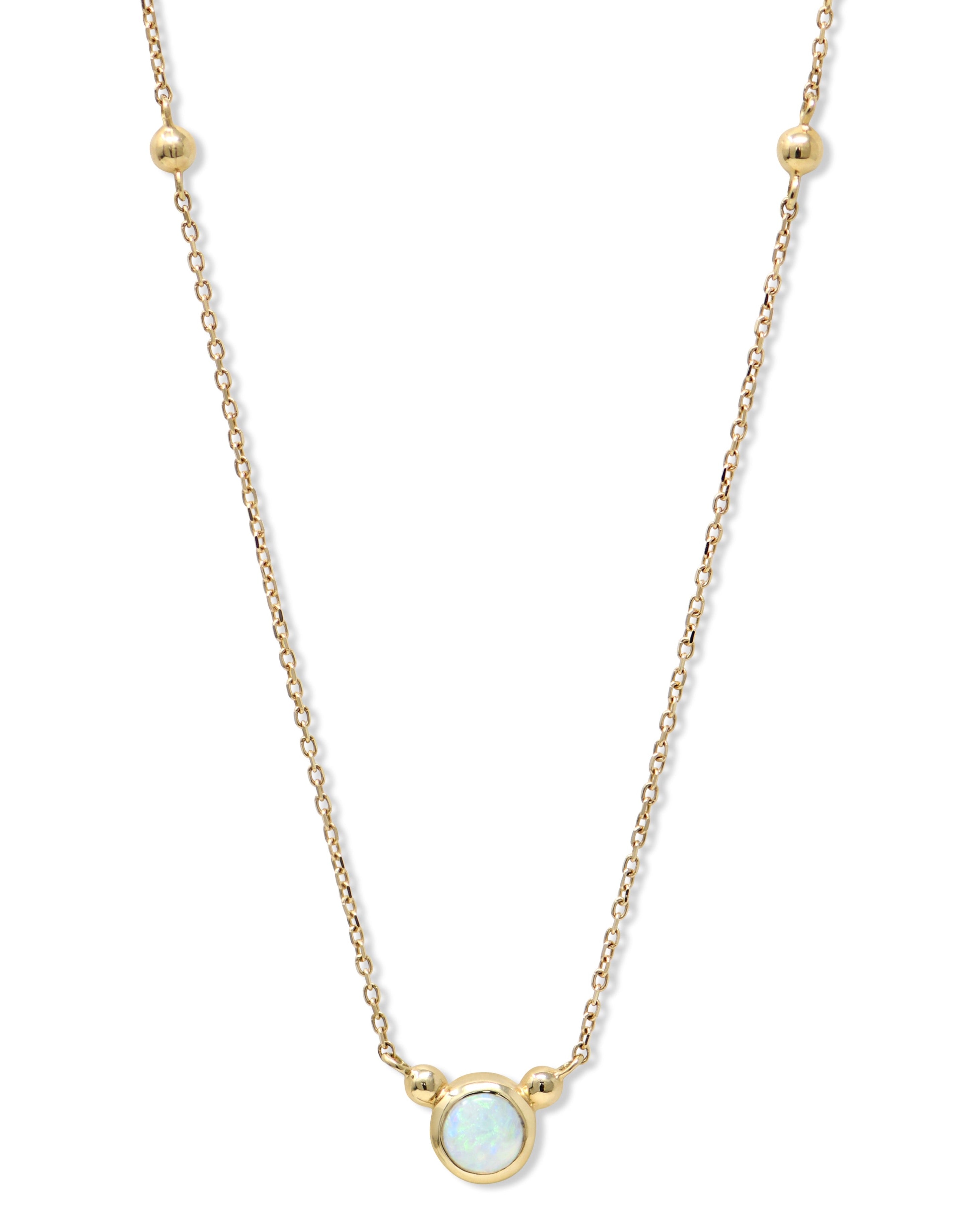 Bonheur Birthstone Necklace Gold