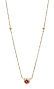 Bonheur Birthstone Necklace Gold