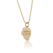 Child Silhouette Necklace 14K Gold