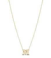 Mini Initial Necklace 14K Gold