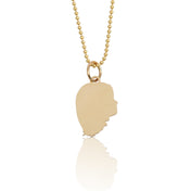 Child Silhouette Necklace 14K Gold