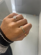 Two Birthstone Born Dizzy Birthstone Ring