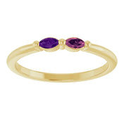 Two Stone Family Ring