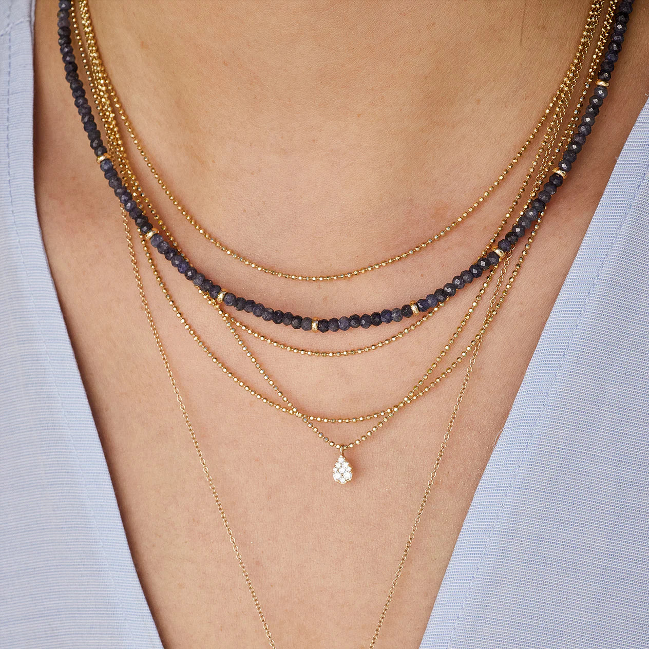Birthstone Bead Necklace