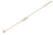 Diamond Script Name Bracelet