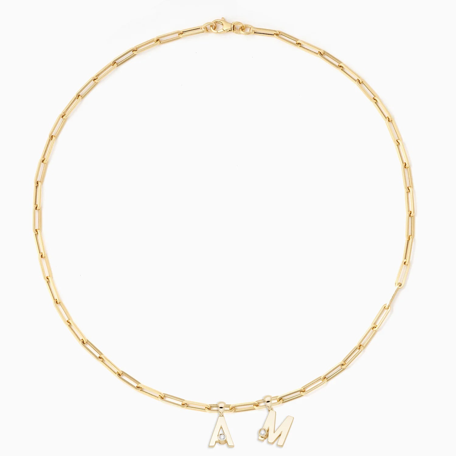 Essential Paperclip Chain & Joujou Initial Charms