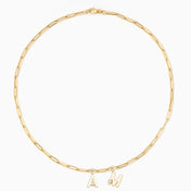 Essential Paperclip Chain & Joujou Initial Charms