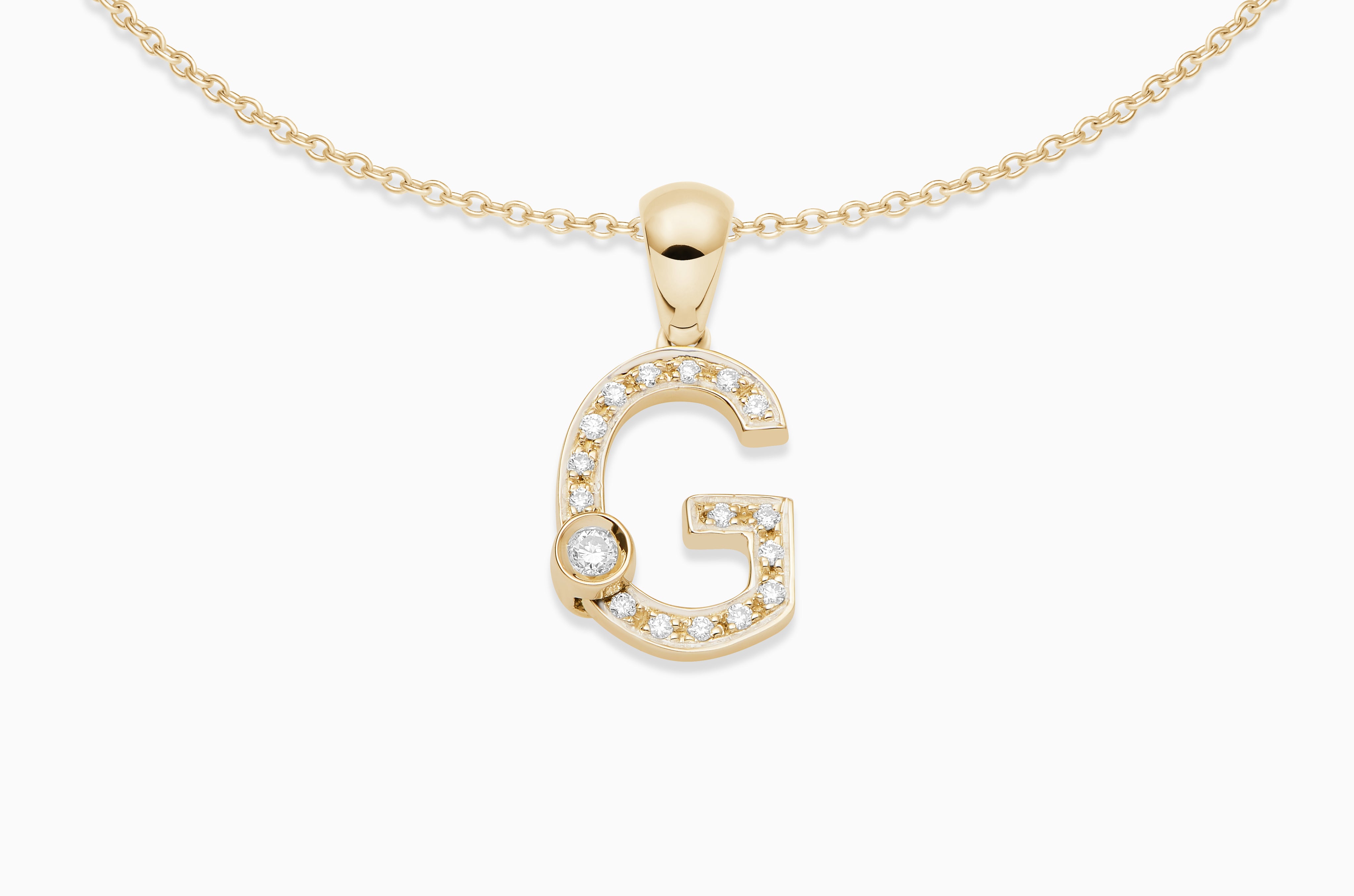 Joujou Diamond A-Z Necklace
