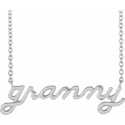 Granny Necklace Sterling Silver