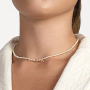 Pearl & Letter Necklace