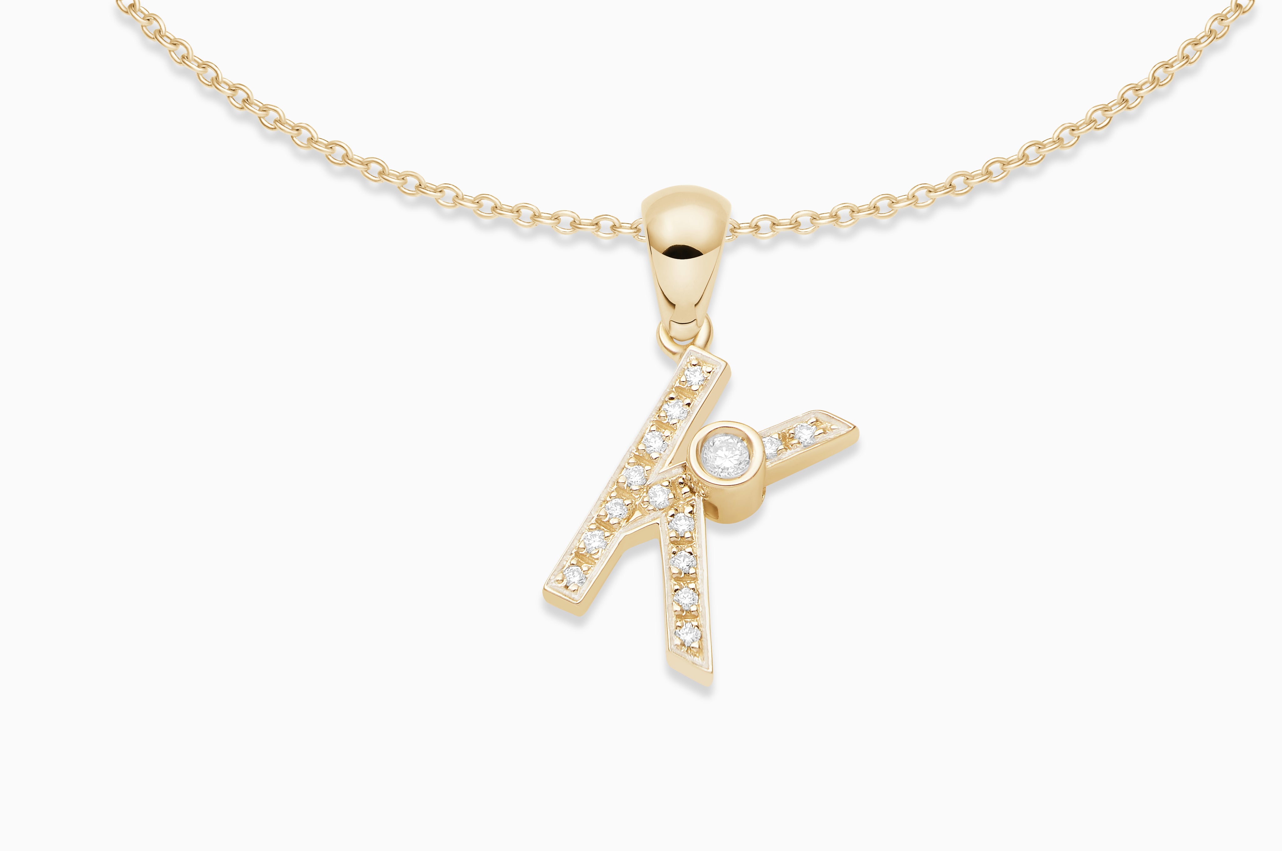 Joujou Diamond A-Z Necklace