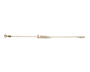 Diamond Bubble Name Bracelet