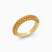 Yellow Sapphire Bubble Ring