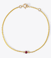 Birthstone Baby & Kids Bracelet Ruby