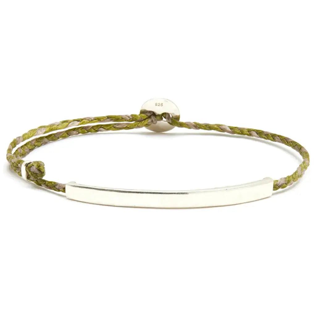Men's Personalized ID Signature Bracelet Olive