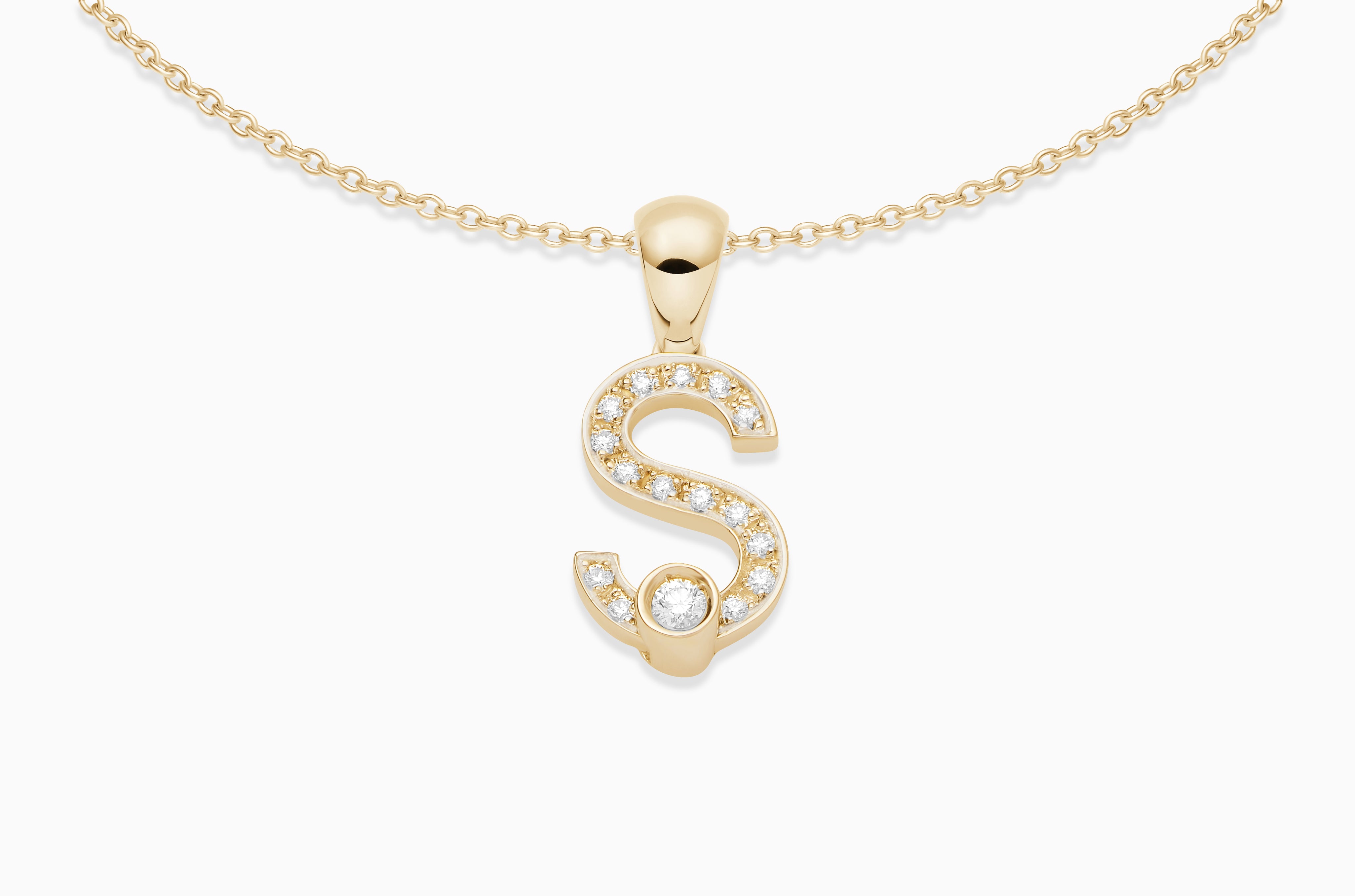 Joujou Diamond A-Z Necklace