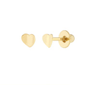 Concave Heart Studs