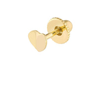 Concave Heart Studs