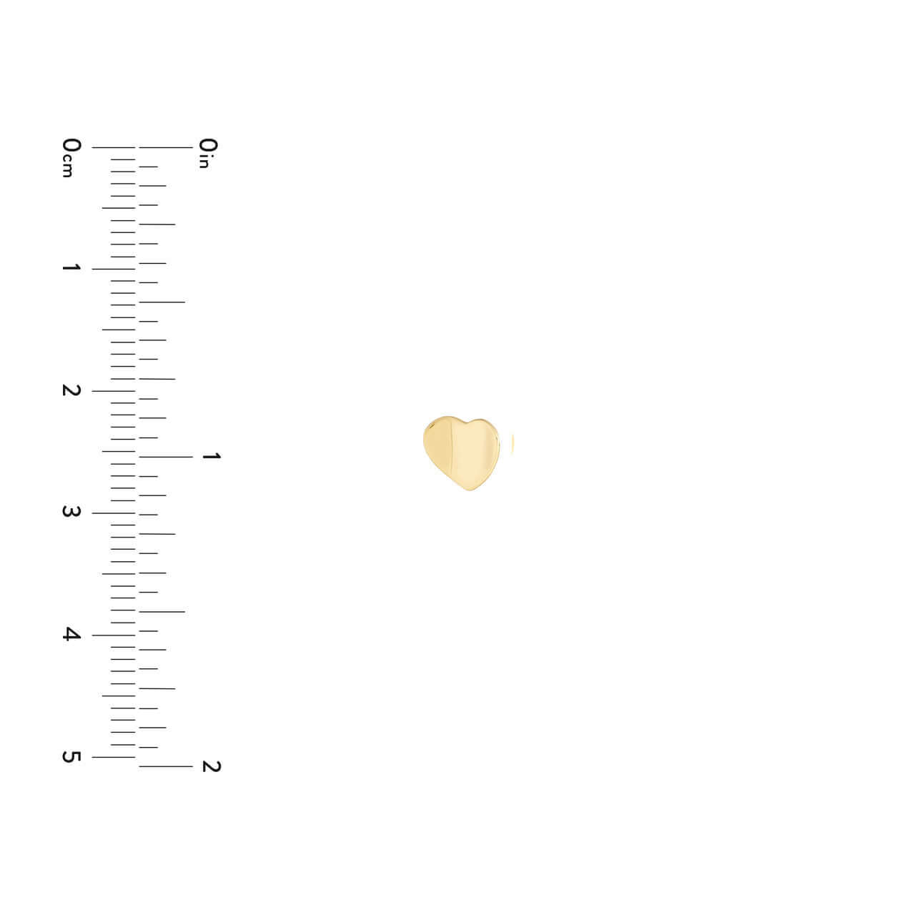 Concave Heart Studs