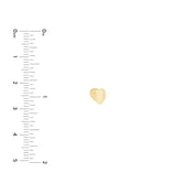 Concave Heart Studs