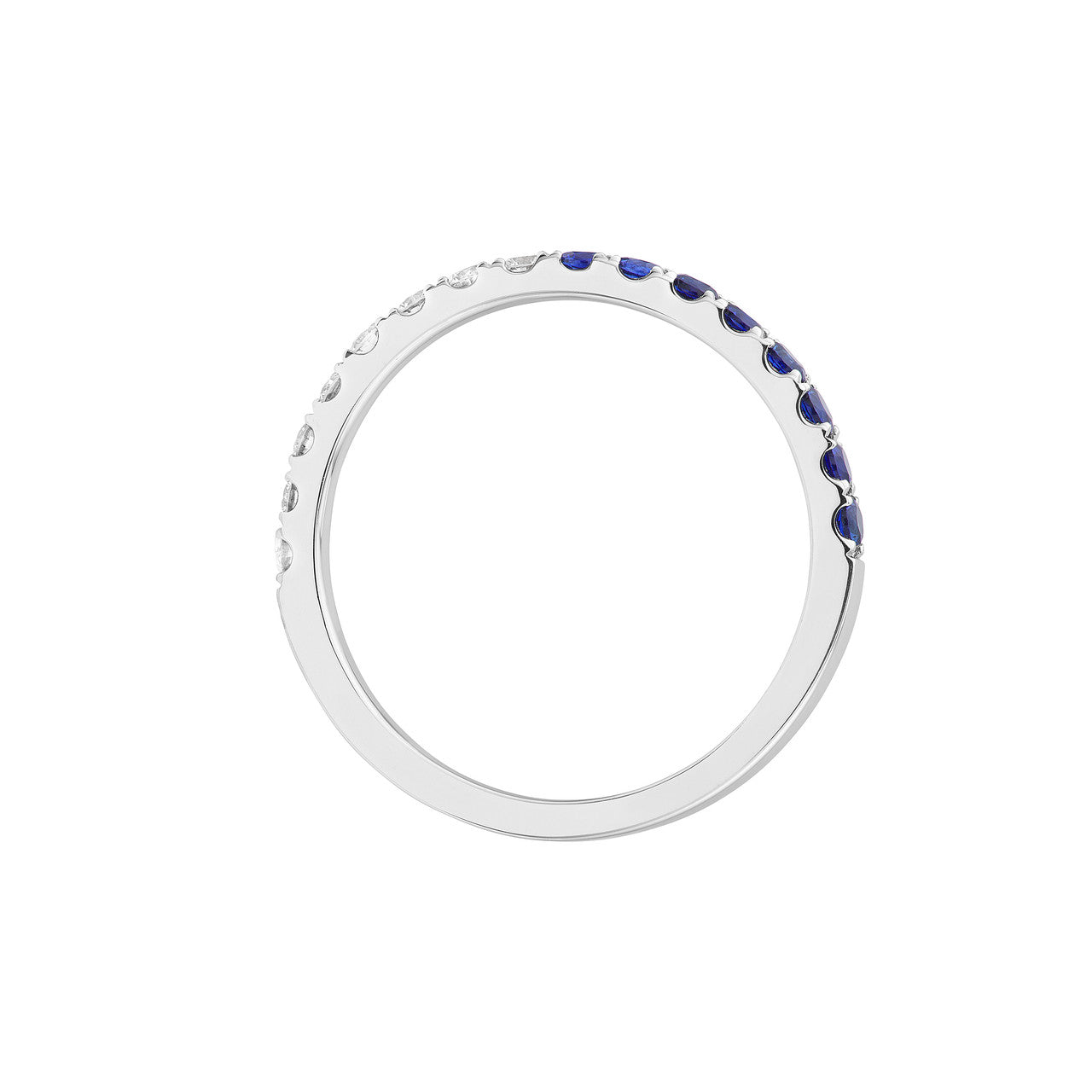 50/50 Sapphire & Diamond Stackable Ring