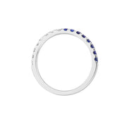 50/50 Sapphire & Diamond Stackable Ring