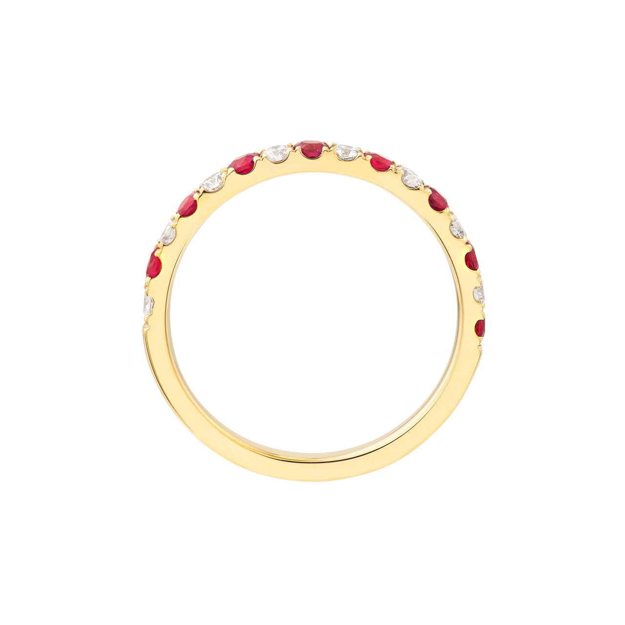 Ruby & Diamond Stackable Ring