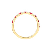 Ruby & Diamond Stackable Ring