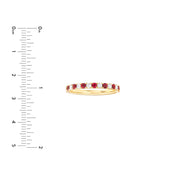 Ruby & Diamond Stackable Ring