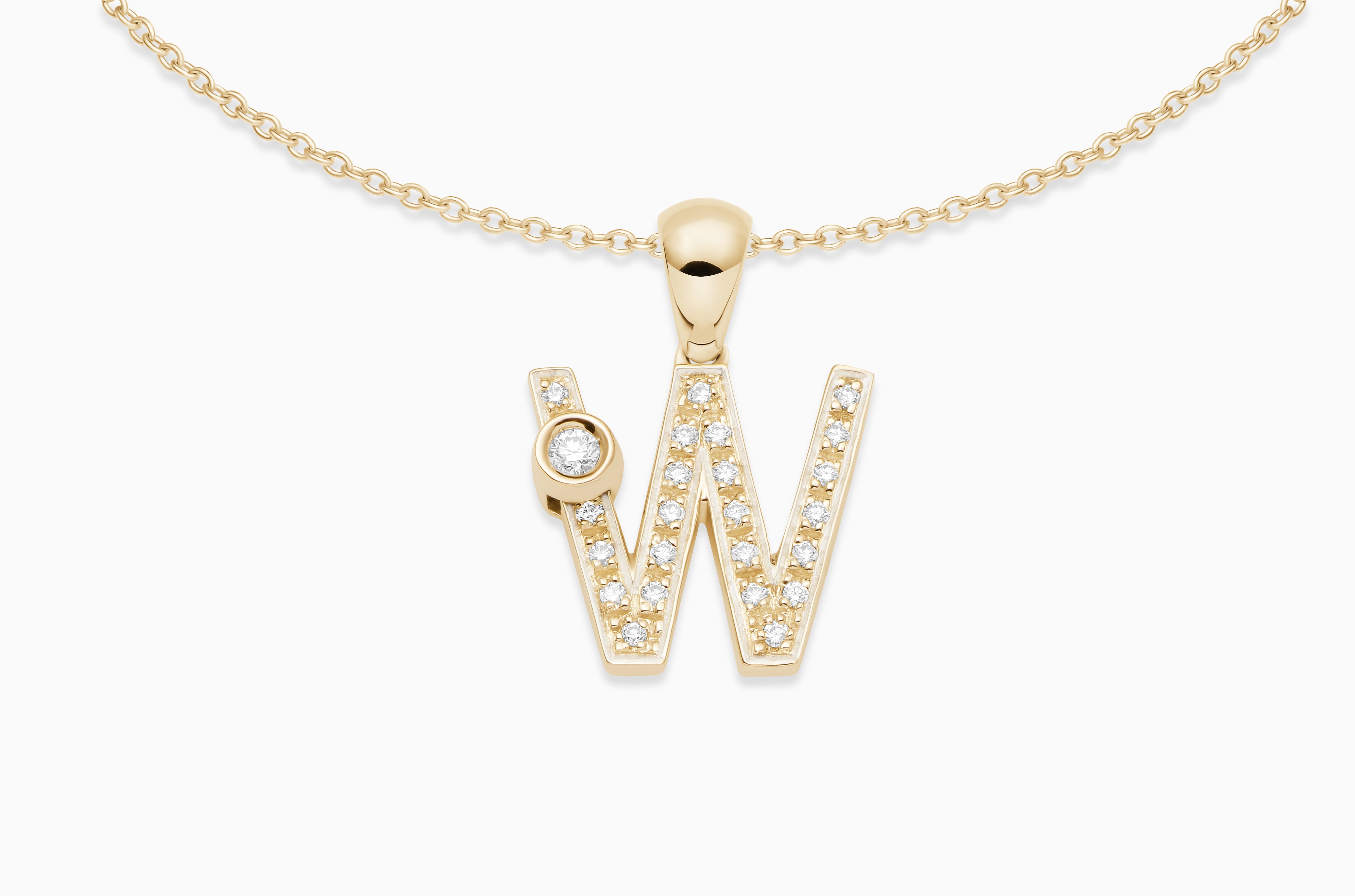Joujou Diamond A-Z Necklace