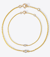Mother Daughter Birthstone Bracelet Diamond