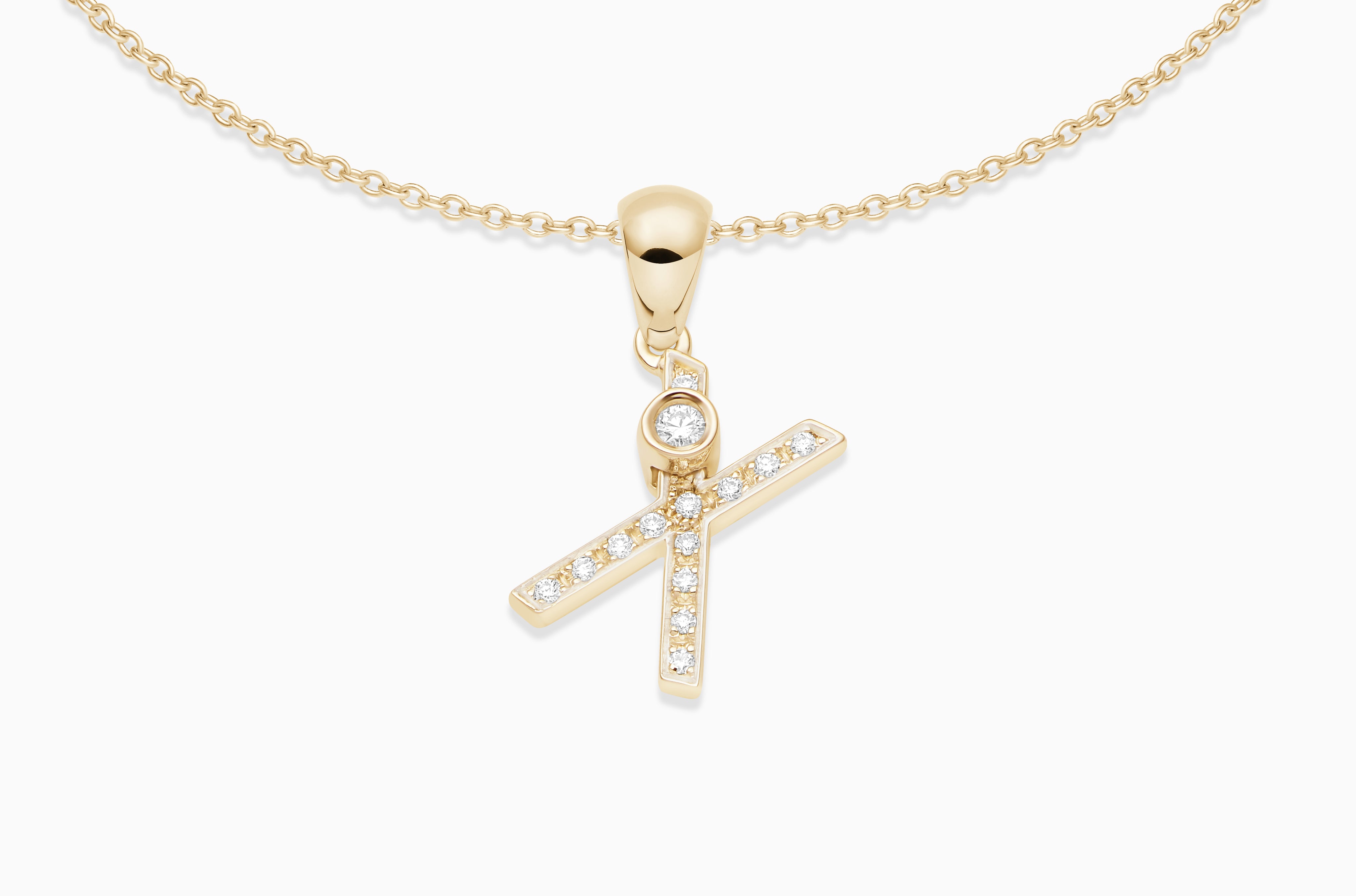 Joujou Diamond A-Z Necklace