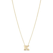 Mini Initial Necklace 14K Gold