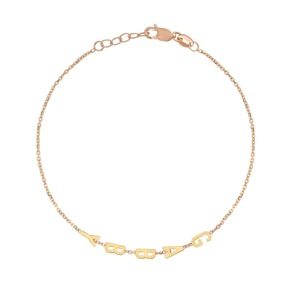 Mini Mini Letter Bracelet