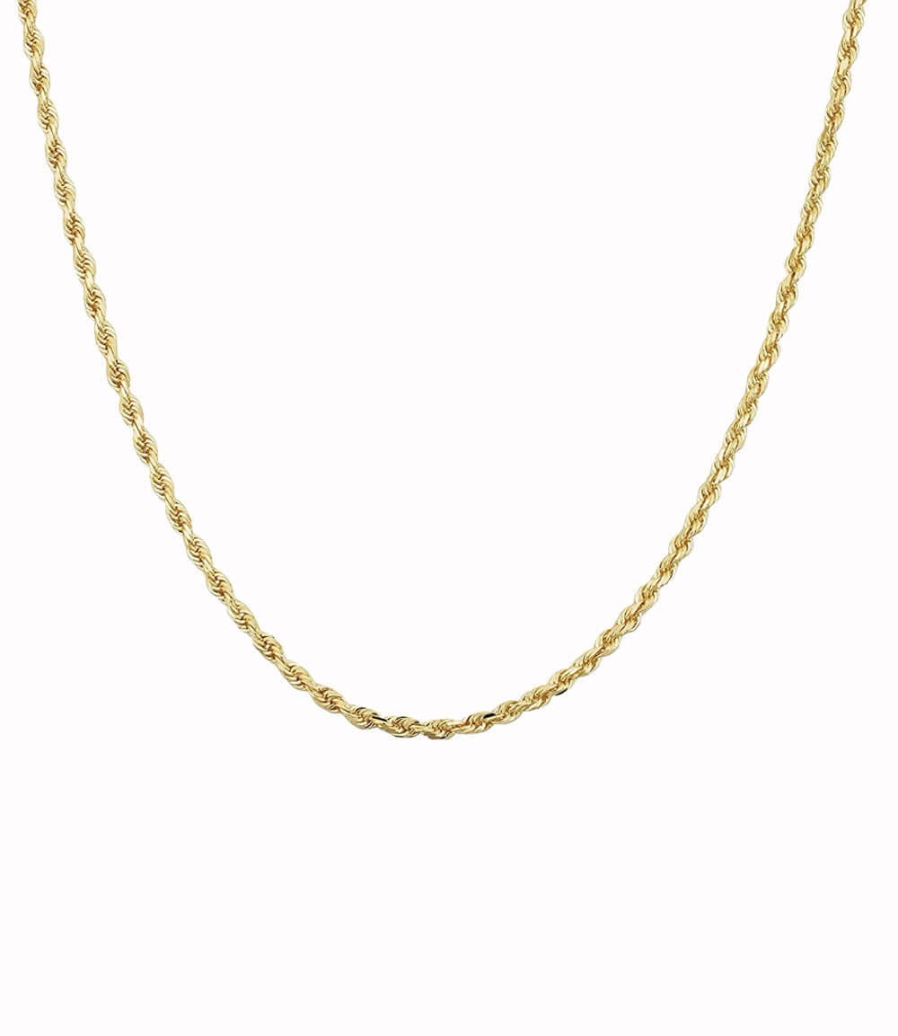 Diamond Cut Rope Chain 3mm