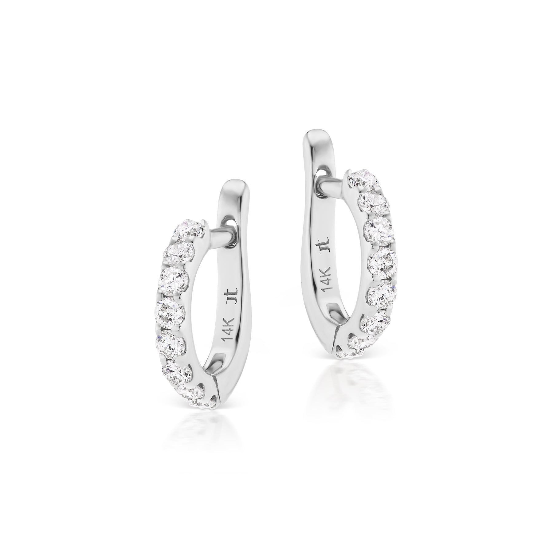 Pavé Diamond Huggies