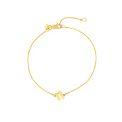 Gold Gothic Initial Bracelet