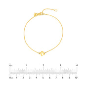 Gold Gothic Initial Bracelet