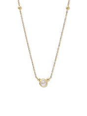 Bonheur Birthstone Necklace Gold