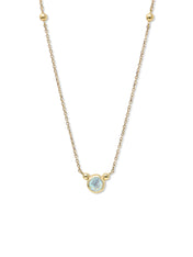 Bonheur Birthstone Necklace Gold