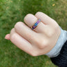 Baguette Ombre Gemstone Band