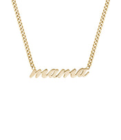 Mama Necklace With Curb Chain