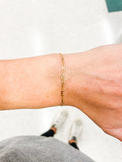 Mini Mini Letter Bracelet