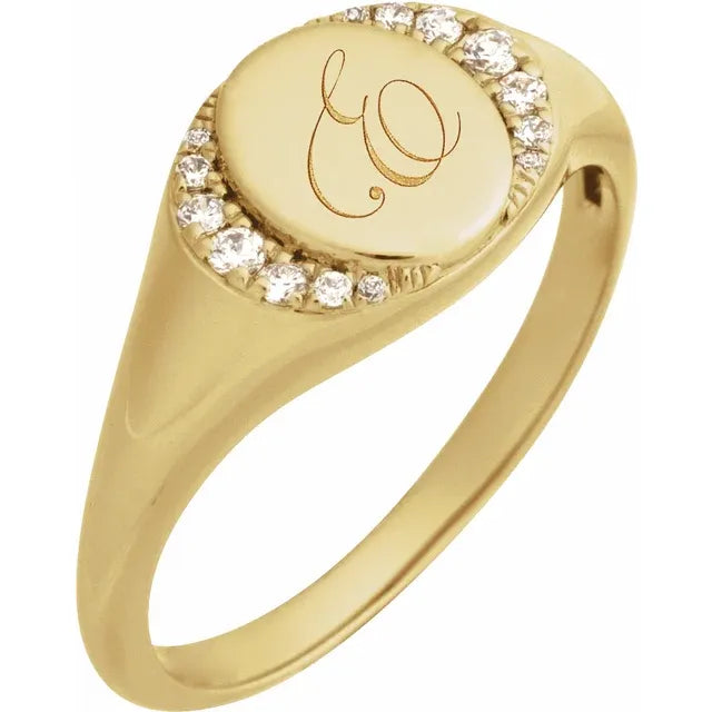 Pavé Signet Ring