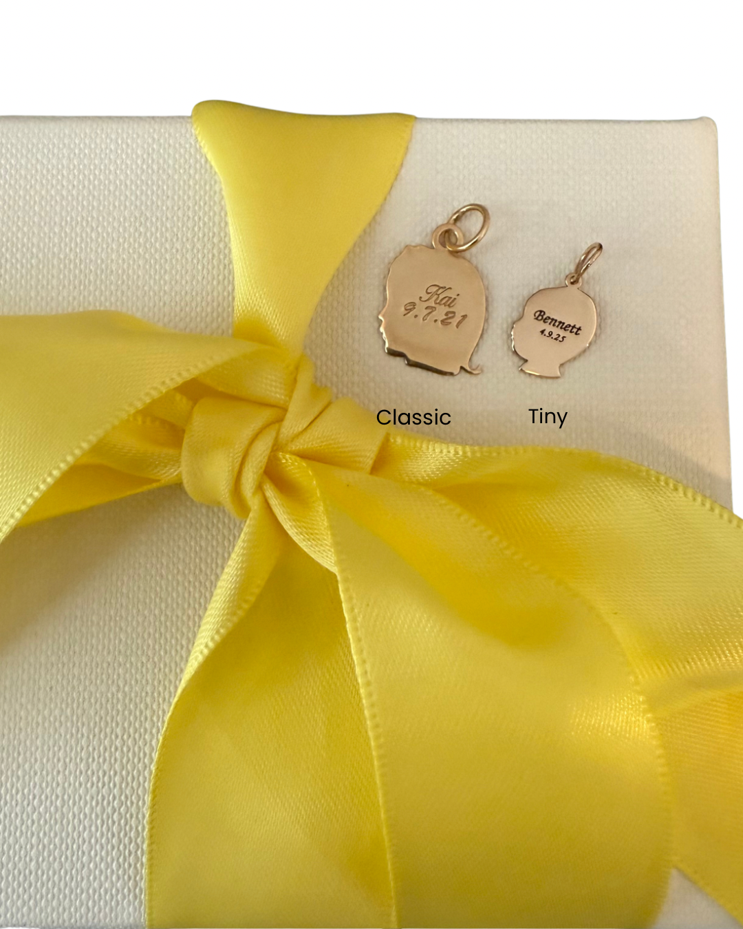 Child Silhouette Necklace 14K Gold