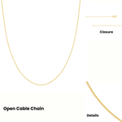 Child Silhouette Necklace 14K Gold