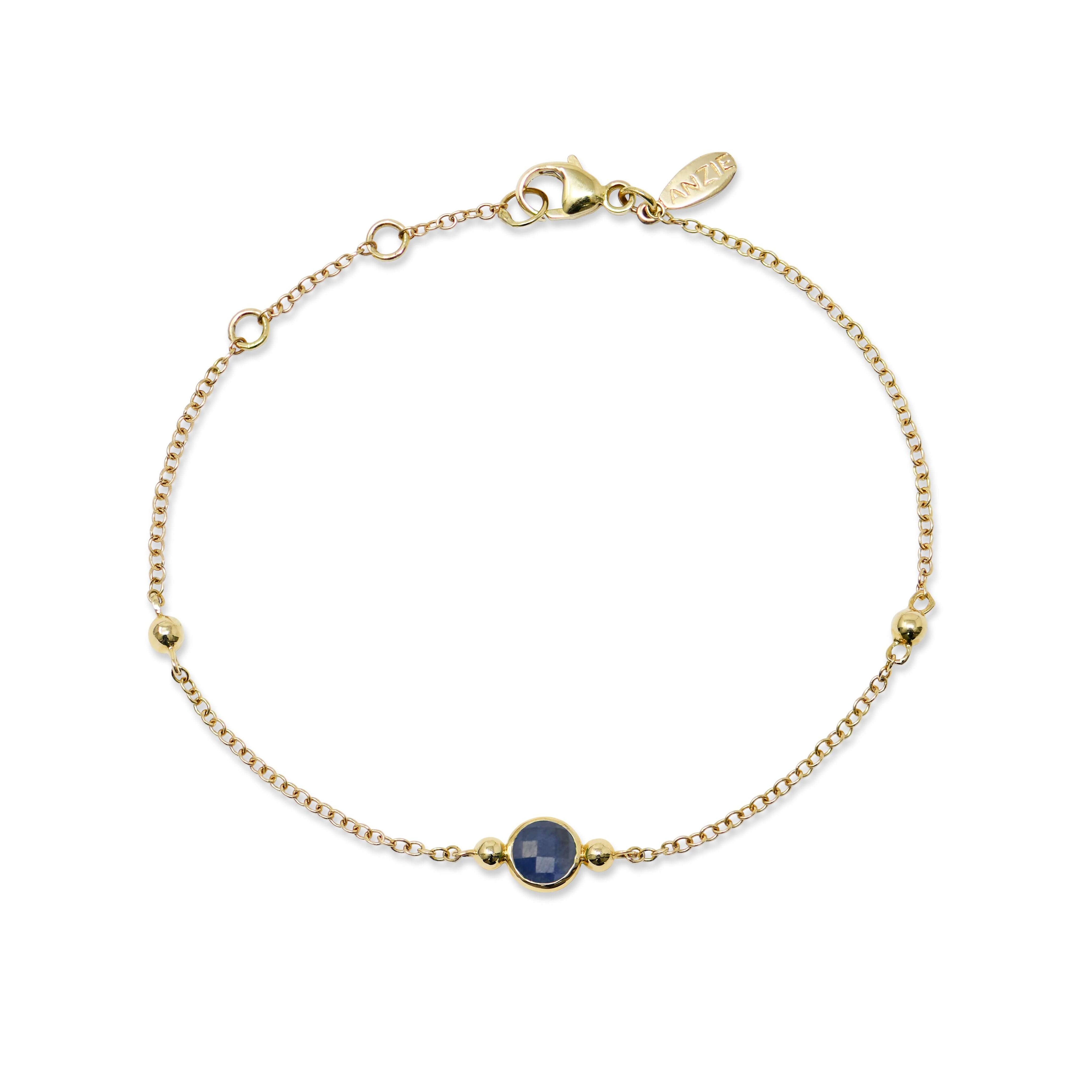 Bonheur Birthstone Bracelet Gold